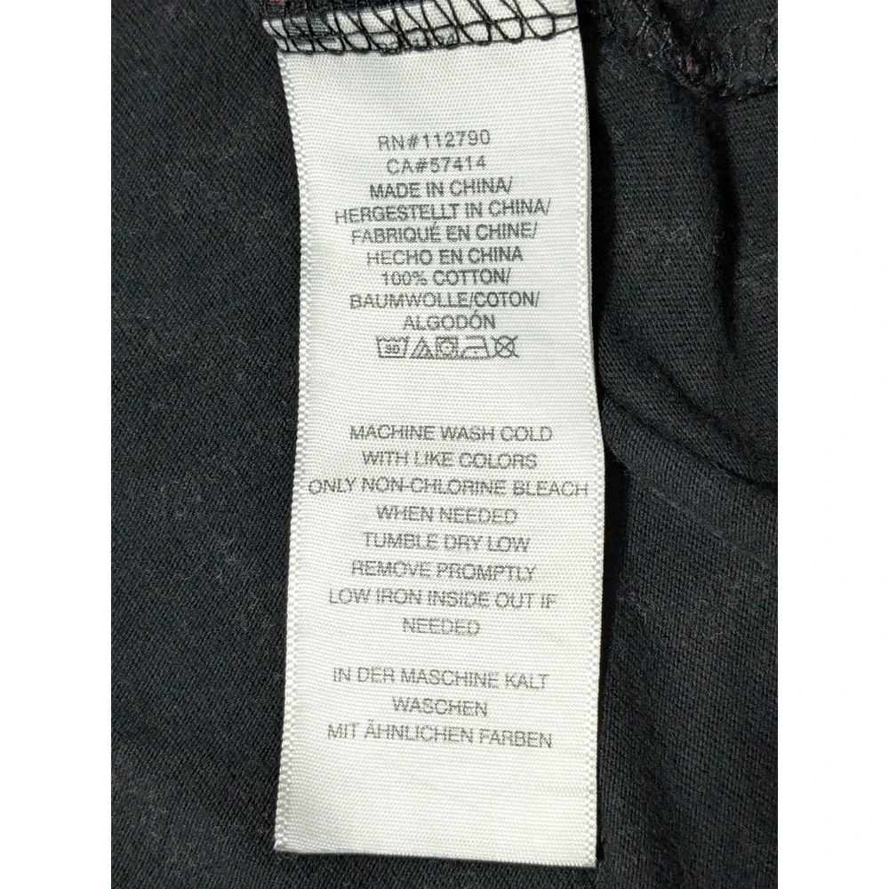 True Religion Buddha Allover Print Black T-shirt - Men Medium‎